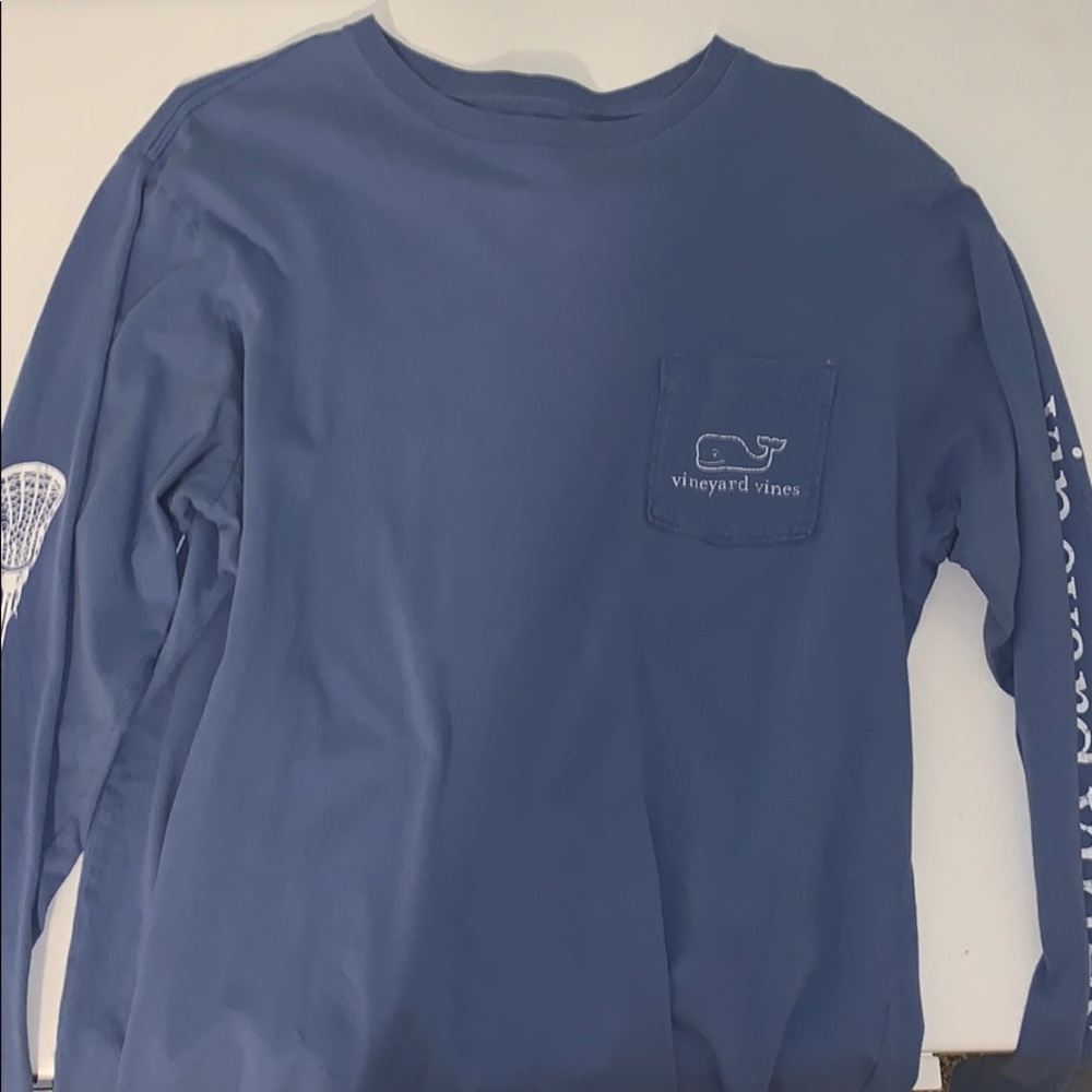 Vineyard vines lacrosse blue long sleeve